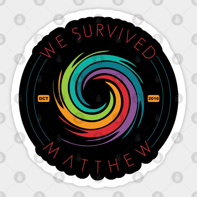 Hurricane Matthew Survivor Sticker by Soulcatcher